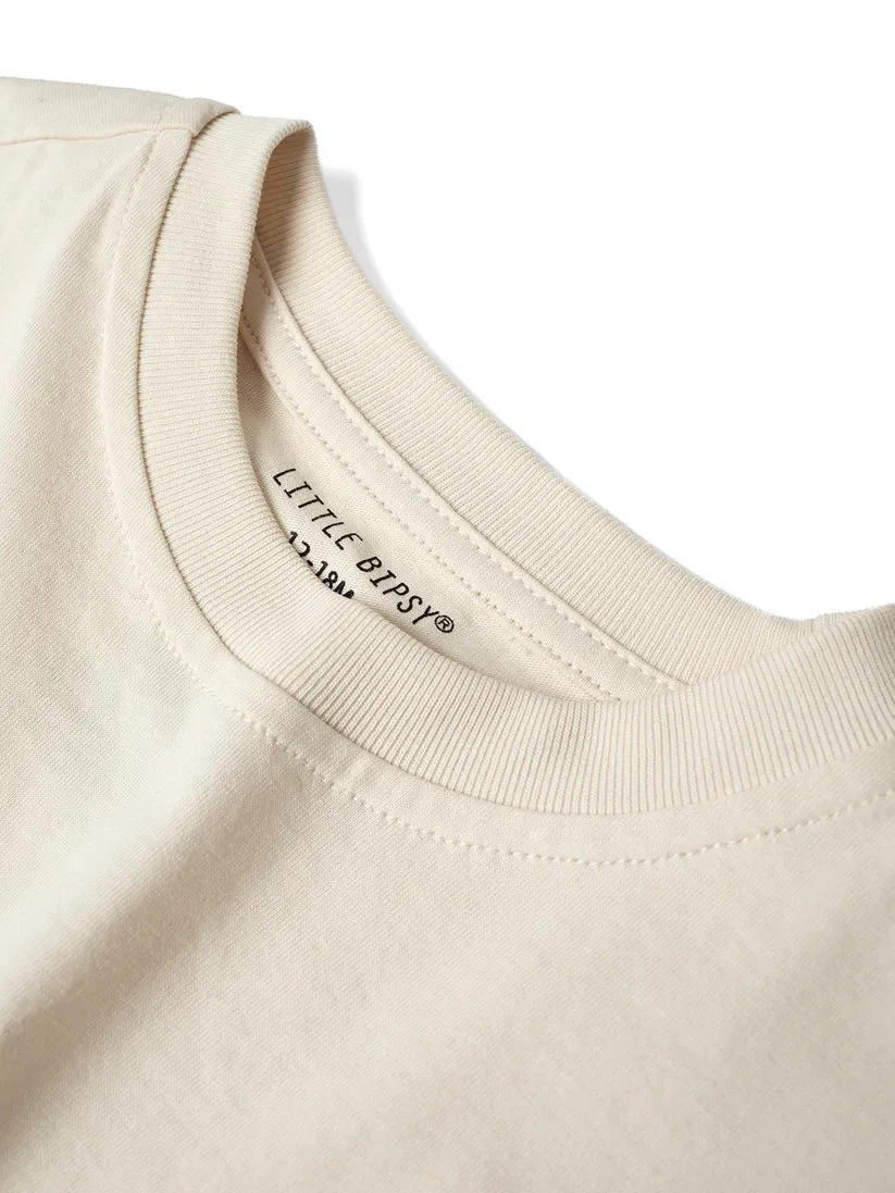 Little Bipsy Resort Palm Tee - Cream