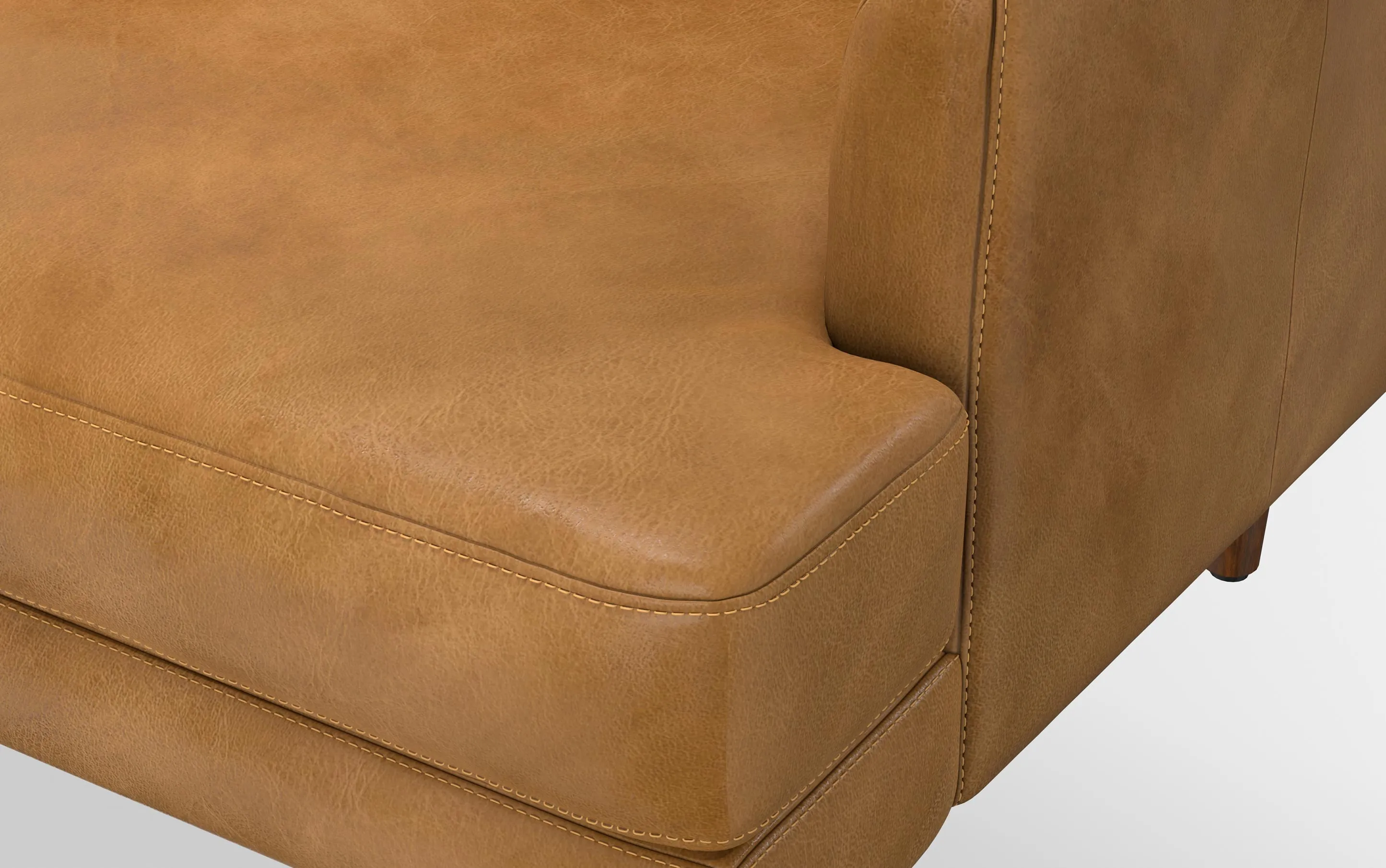 Livingston 90-inch Sofa in Genuine Leather