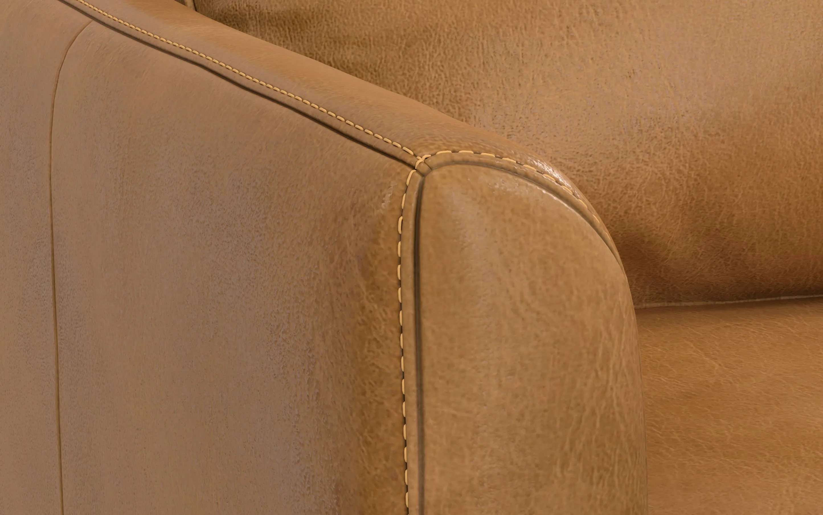 Livingston 90-inch Sofa in Genuine Leather