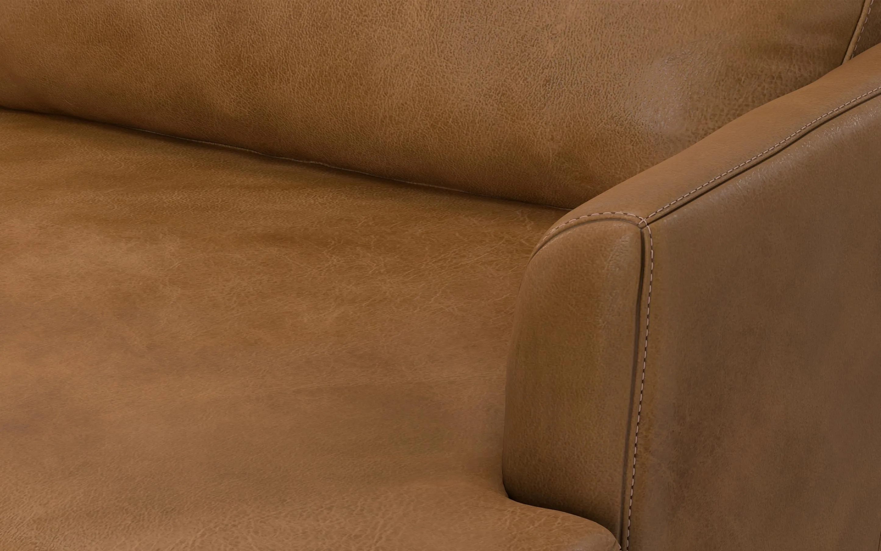 Livingston 90-inch Sofa in Genuine Leather