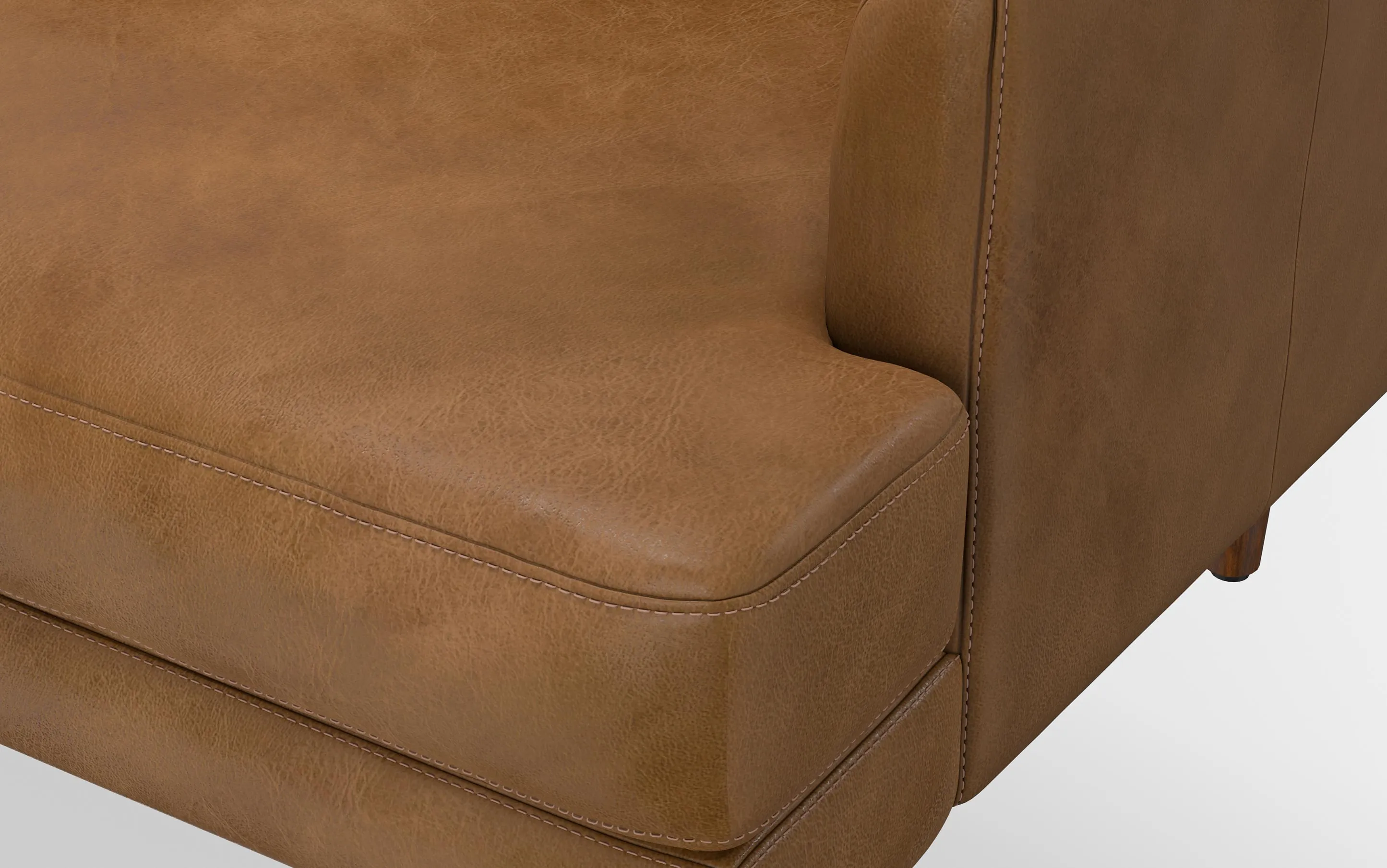 Livingston 90-inch Sofa in Genuine Leather