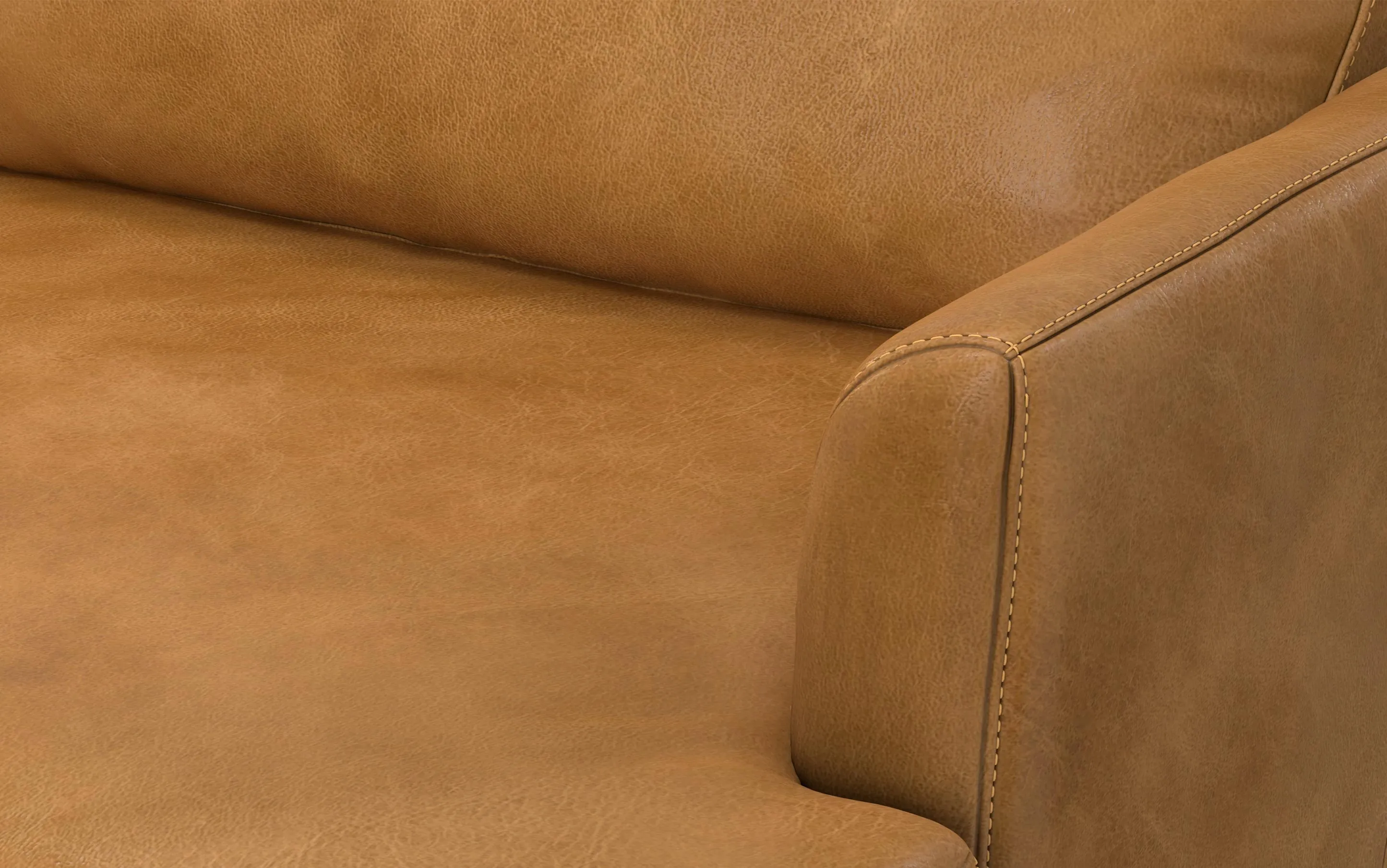 Livingston 90-inch Sofa in Genuine Leather