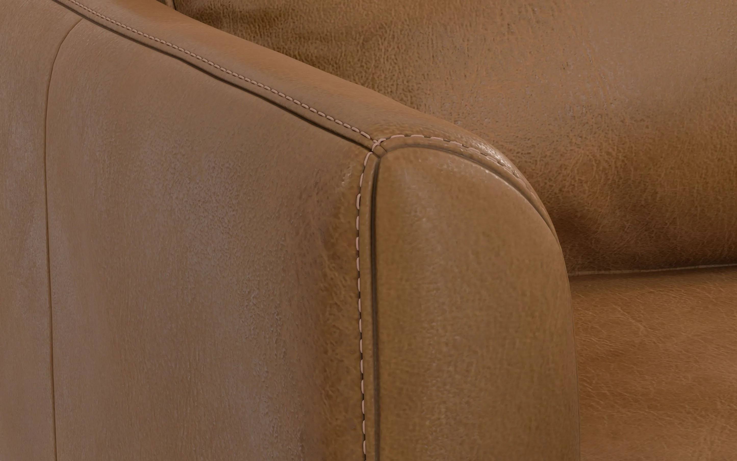 Livingston 90-inch Sofa in Genuine Leather