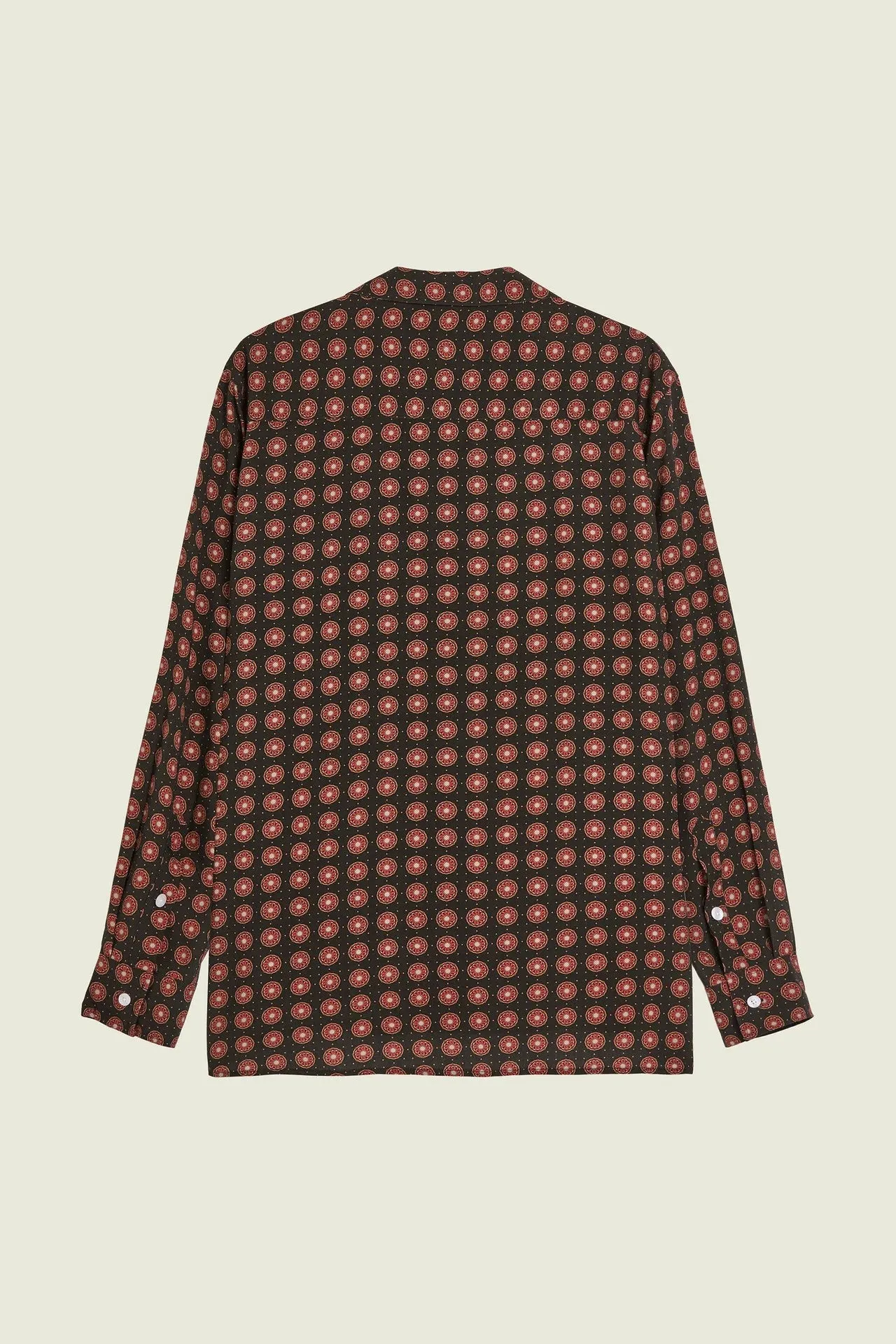 Lumo Viscose Long Sleeve Shirt | Coffee