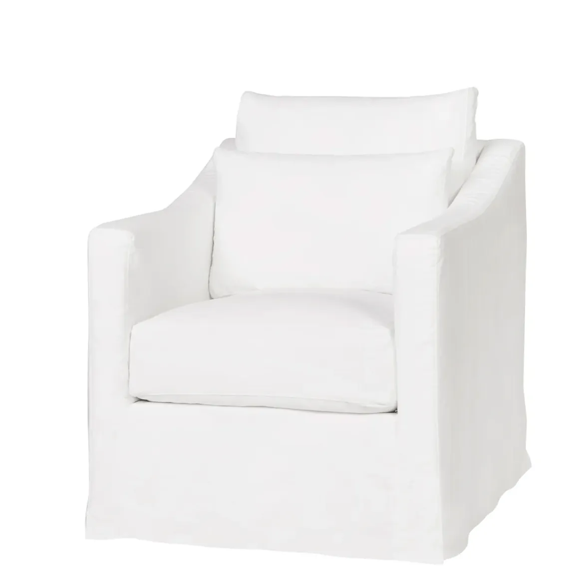 Maui Deluxe 30in Slipcovered Swivel Glider