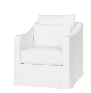 Maui Deluxe 30in Slipcovered Swivel Glider
