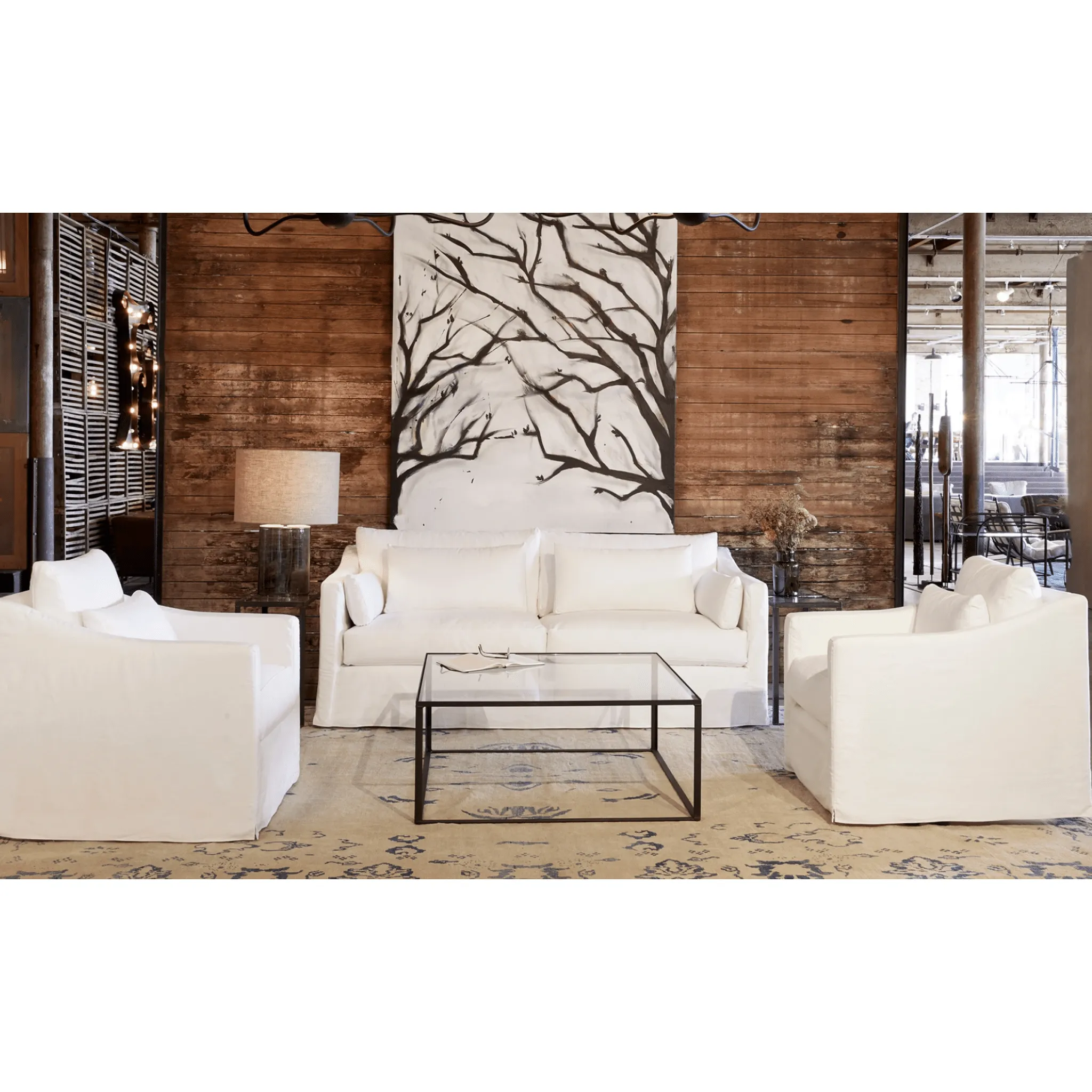 Maui Deluxe 84in Slipcovered Sofa