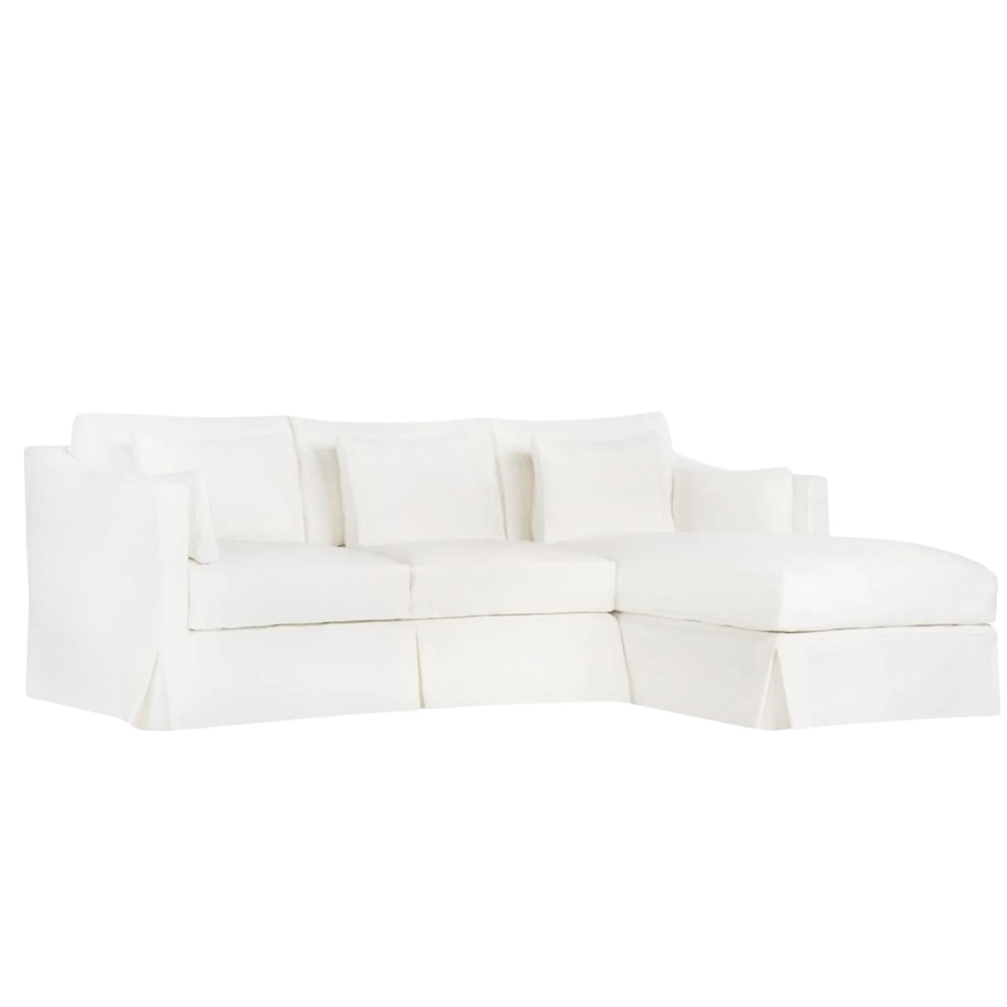 Maui Deluxe Two-Piece Slipcovered RAF Sectional
