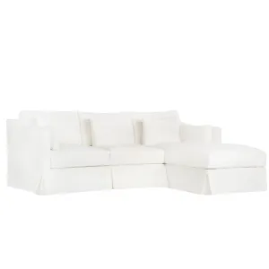 Maui Deluxe Two-Piece Slipcovered RAF Sectional