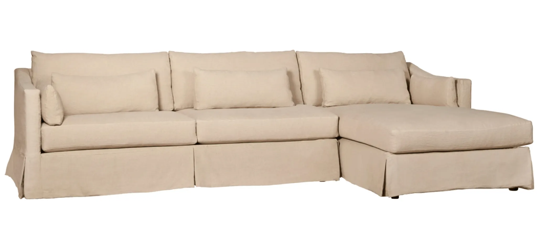 Maui Deluxe Two-Piece Slipcovered RAF Sectional