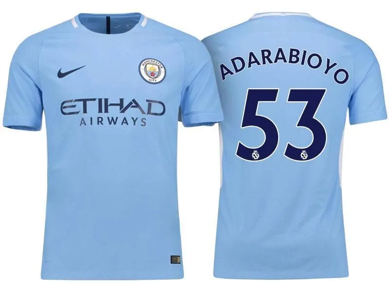Men 53 Tosin Adarabioyo Jersey Home Soccer Manchester City Jersey Premier League