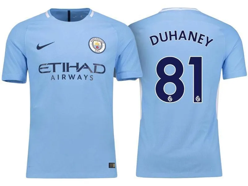Men 81 Demeaco Duhaney Jersey Home Soccer Manchester City Jersey 2018 Premier League