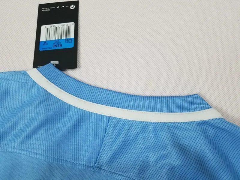 Men No name Jersey Home Soccer Manchester City Jersey 2018 Premier League