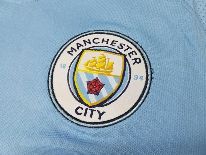 Men No name Jersey Home Soccer Manchester City Jersey 2018 Premier League