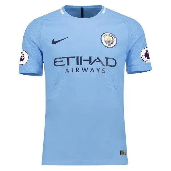 Men No name Jersey Home Soccer Manchester City Jersey 2018 Premier League