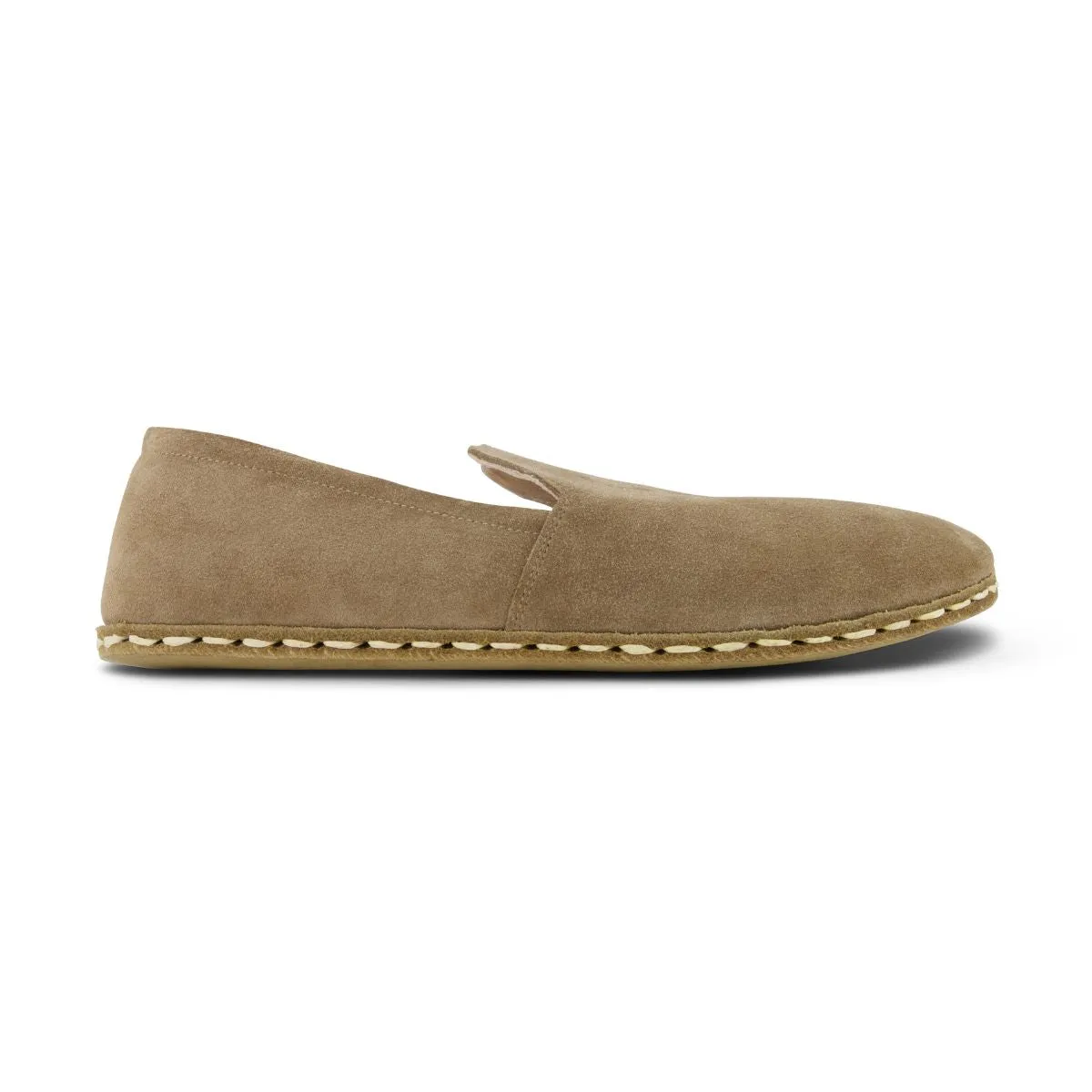 Men's Barefoot Grounding Suede Slip-on Shoes - Khaki