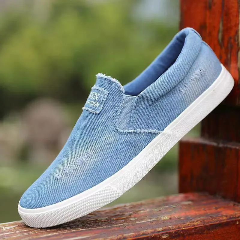 Men's Tendon Sole Canvas Shoes Slip-on Plus Size Summer