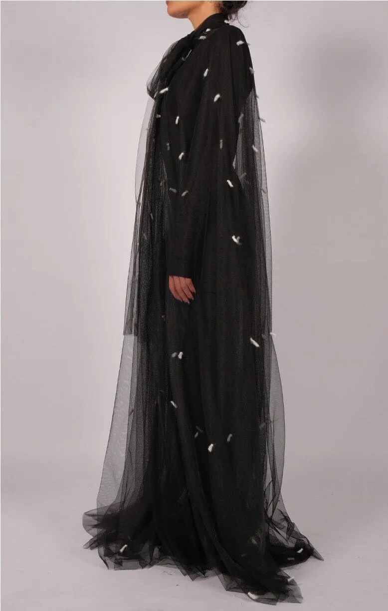 Mesh Polka-Dots Cape