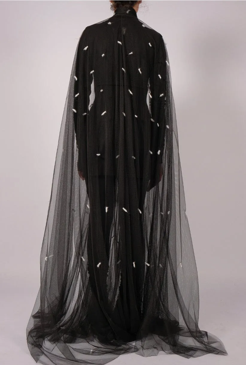 Mesh Polka-Dots Cape