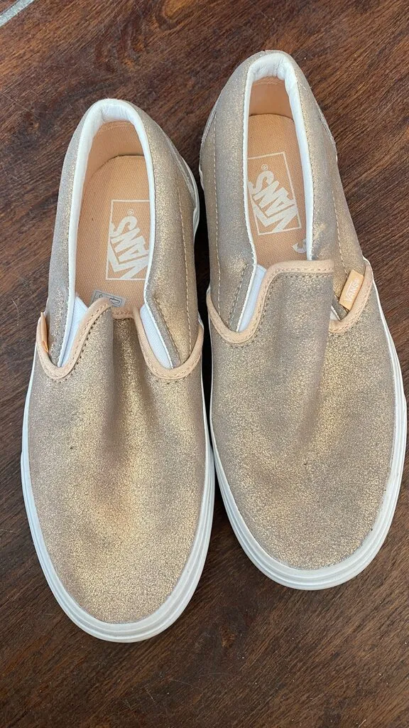 Metallic Slip On Sneakers