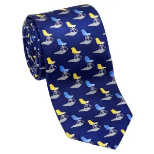 Mid-Century Modern Chair Silk Necktie