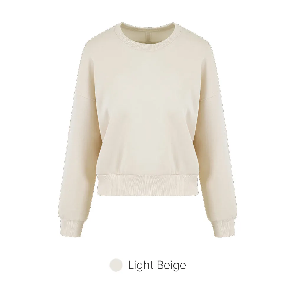 Mildmooth Oversized Fit Cropped Sweatshirt