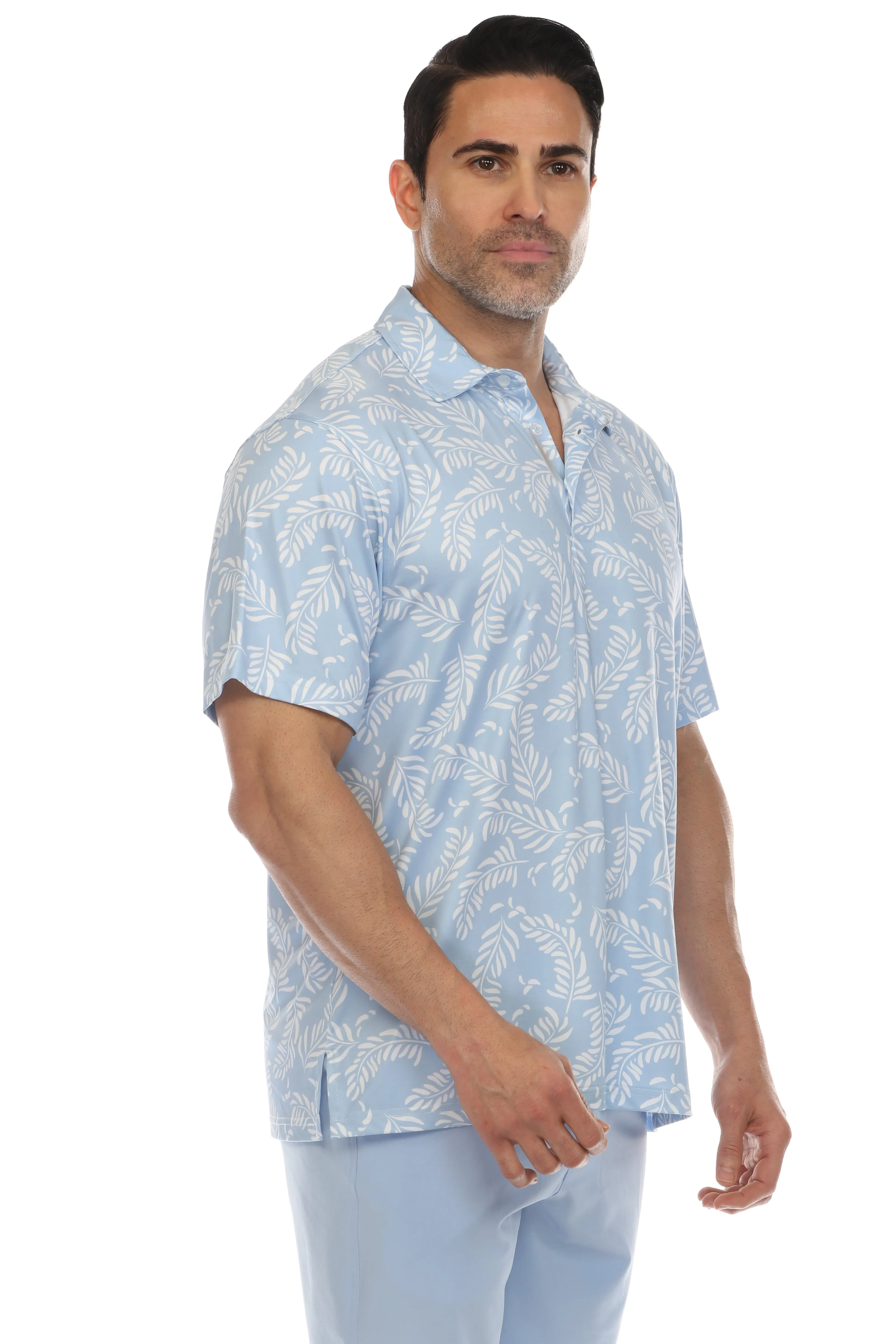 Mojito Casual Dry-Fit Polo Shirt Floral Print