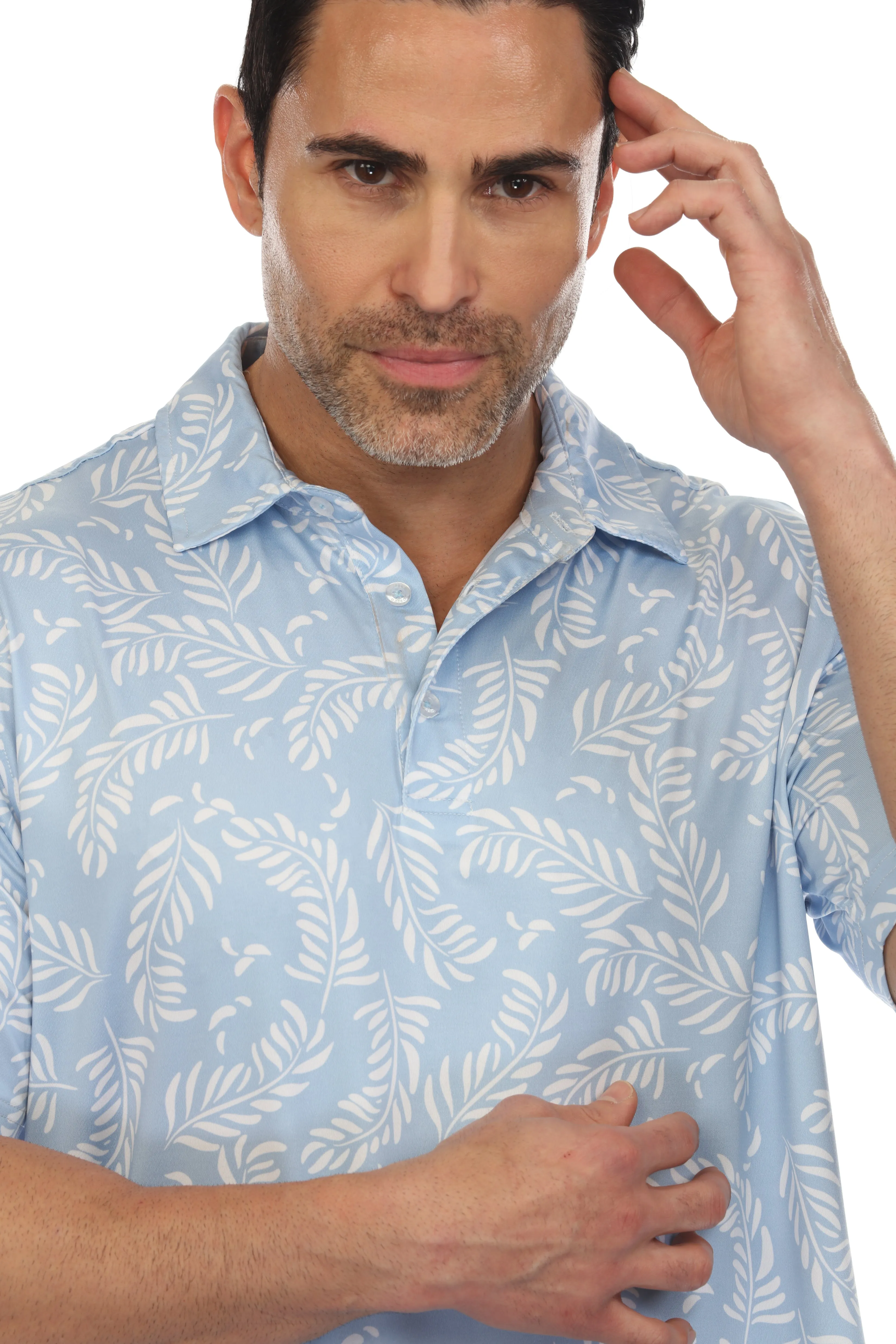 Mojito Casual Dry-Fit Polo Shirt Floral Print