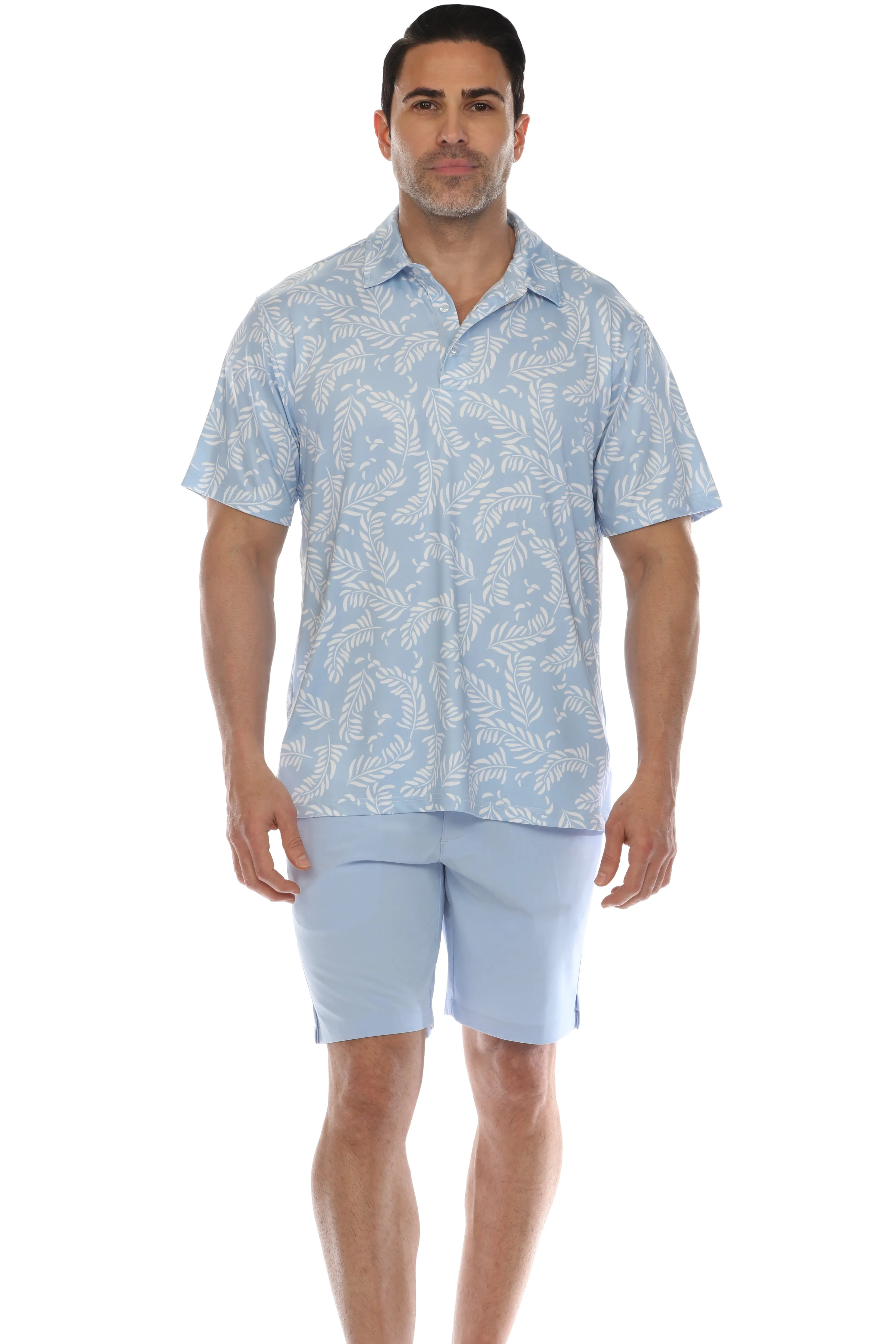 Mojito Casual Dry-Fit Polo Shirt Floral Print