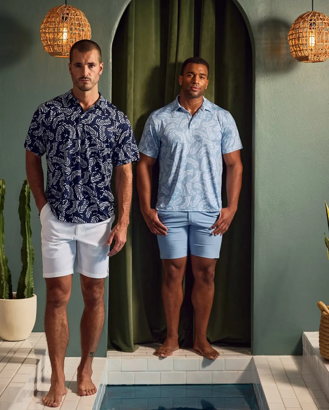 Mojito Casual Dry-Fit Polo Shirt Tropical Print