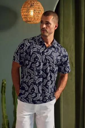 Mojito Casual Dry-Fit Polo Shirt Tropical Print