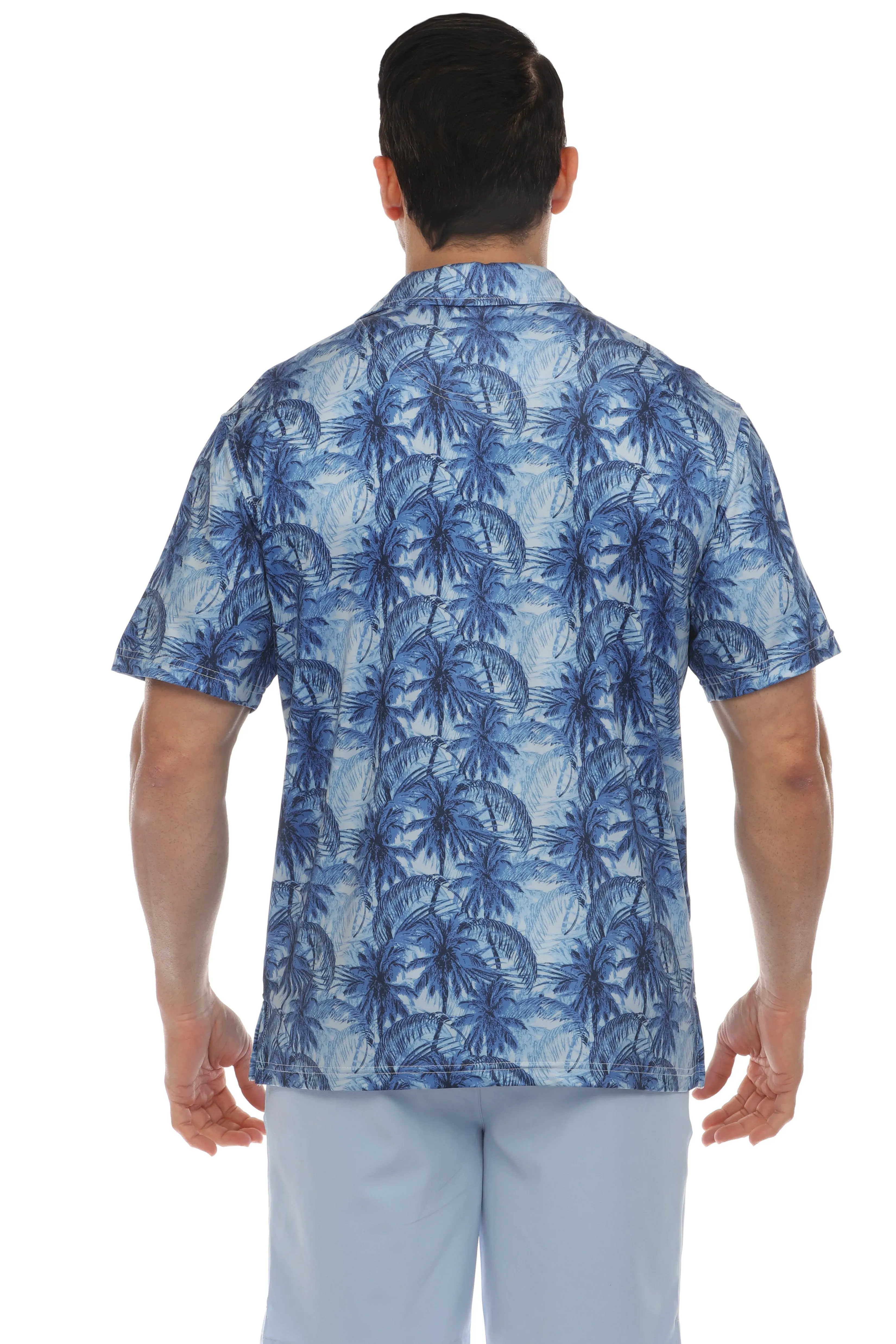 Mojito Casual Dry-Fit Polo Shirt Tropical Print