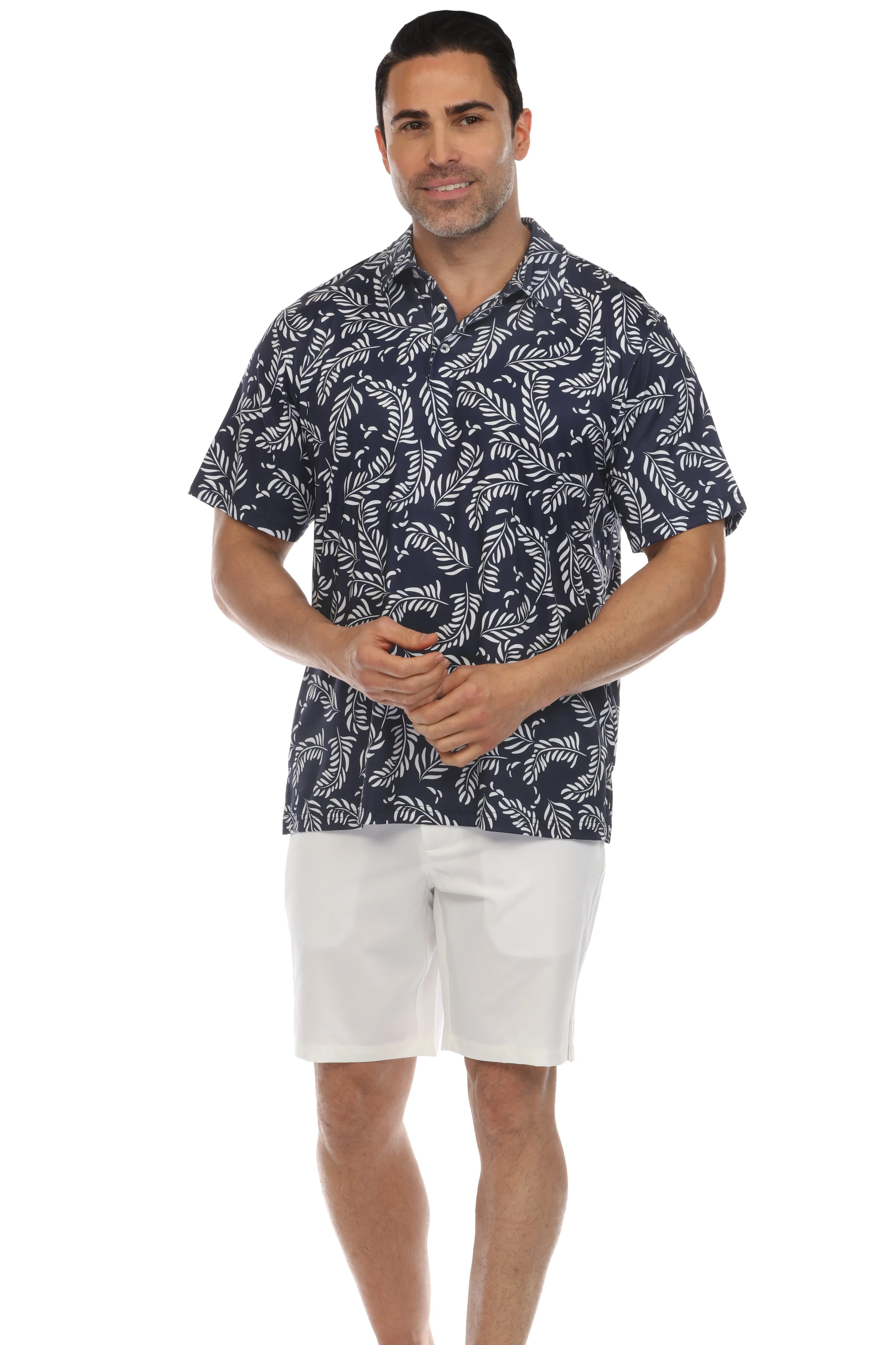 Mojito Casual Dry-Fit Polo Shirt Tropical Print