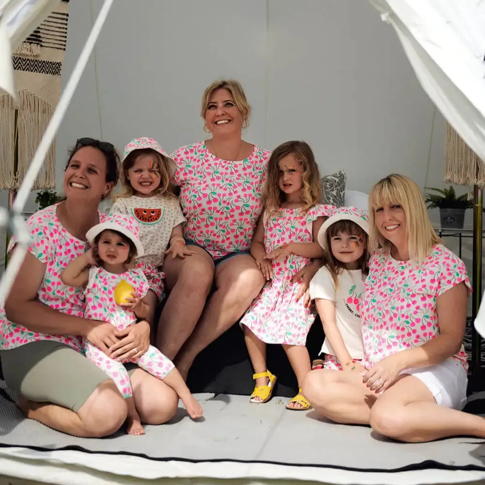 MOLLY - Pink Cherries Mum T-Shirt
