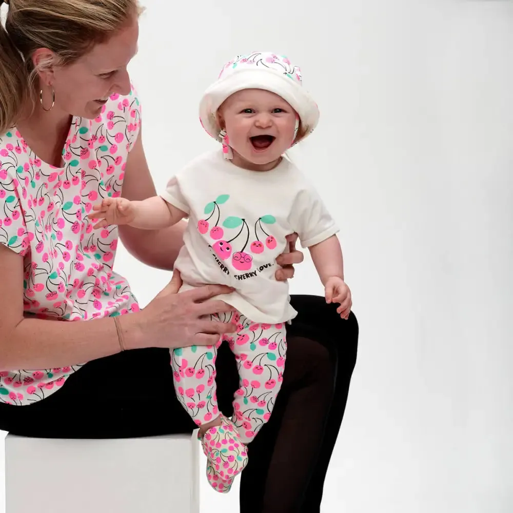MOLLY - Pink Cherries Mum T-Shirt