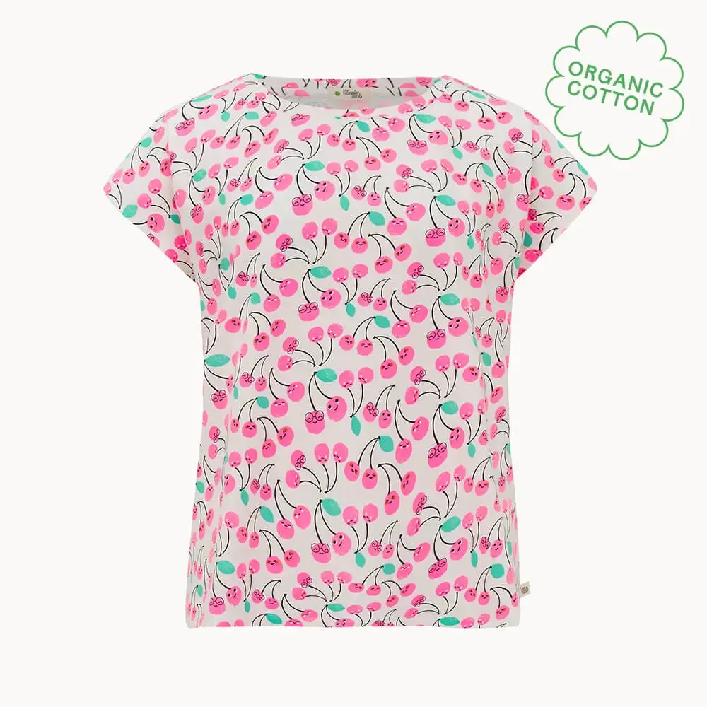 MOLLY - Pink Cherries Mum T-Shirt
