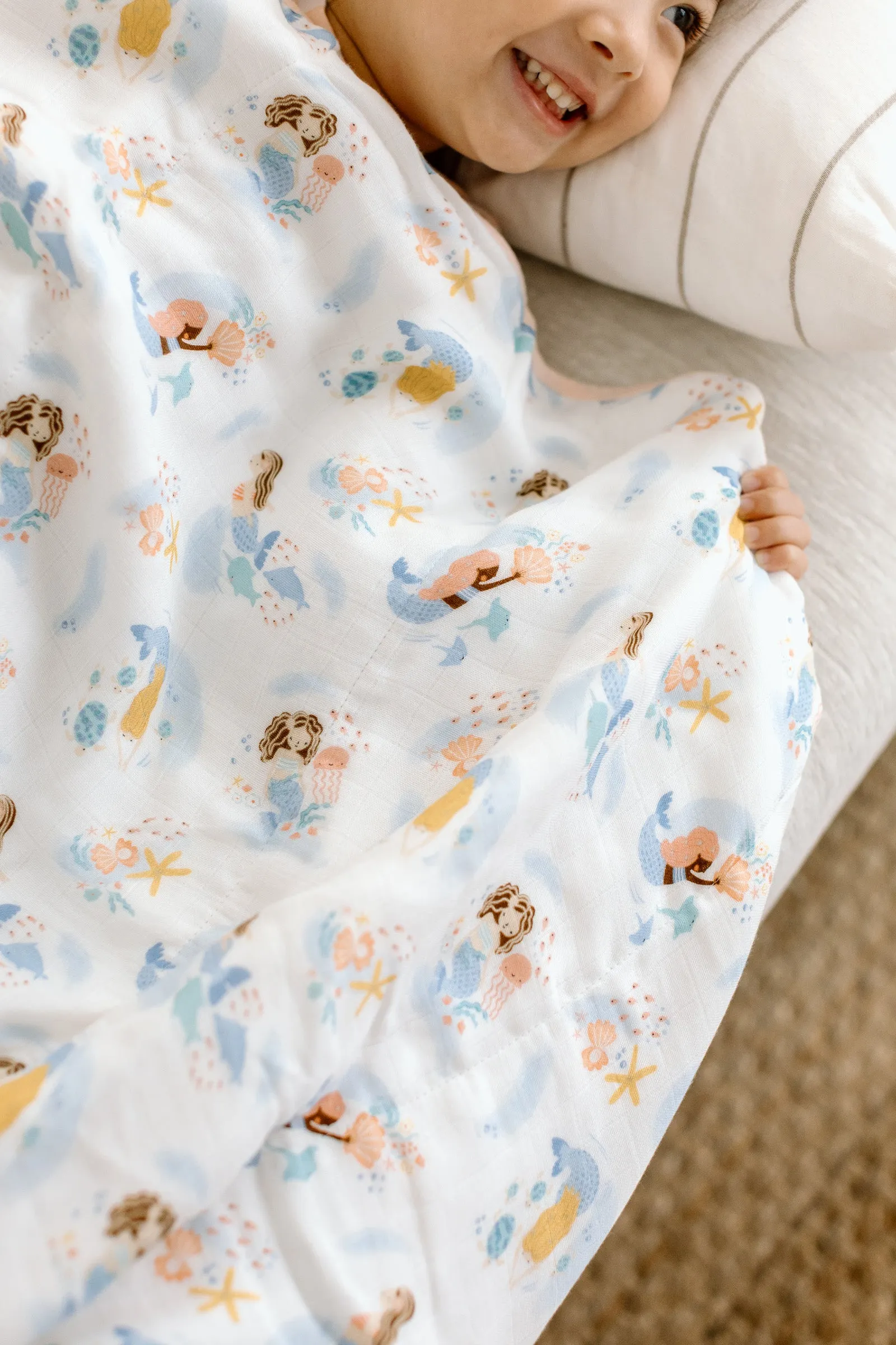 Muslin Quilt - Mermaids