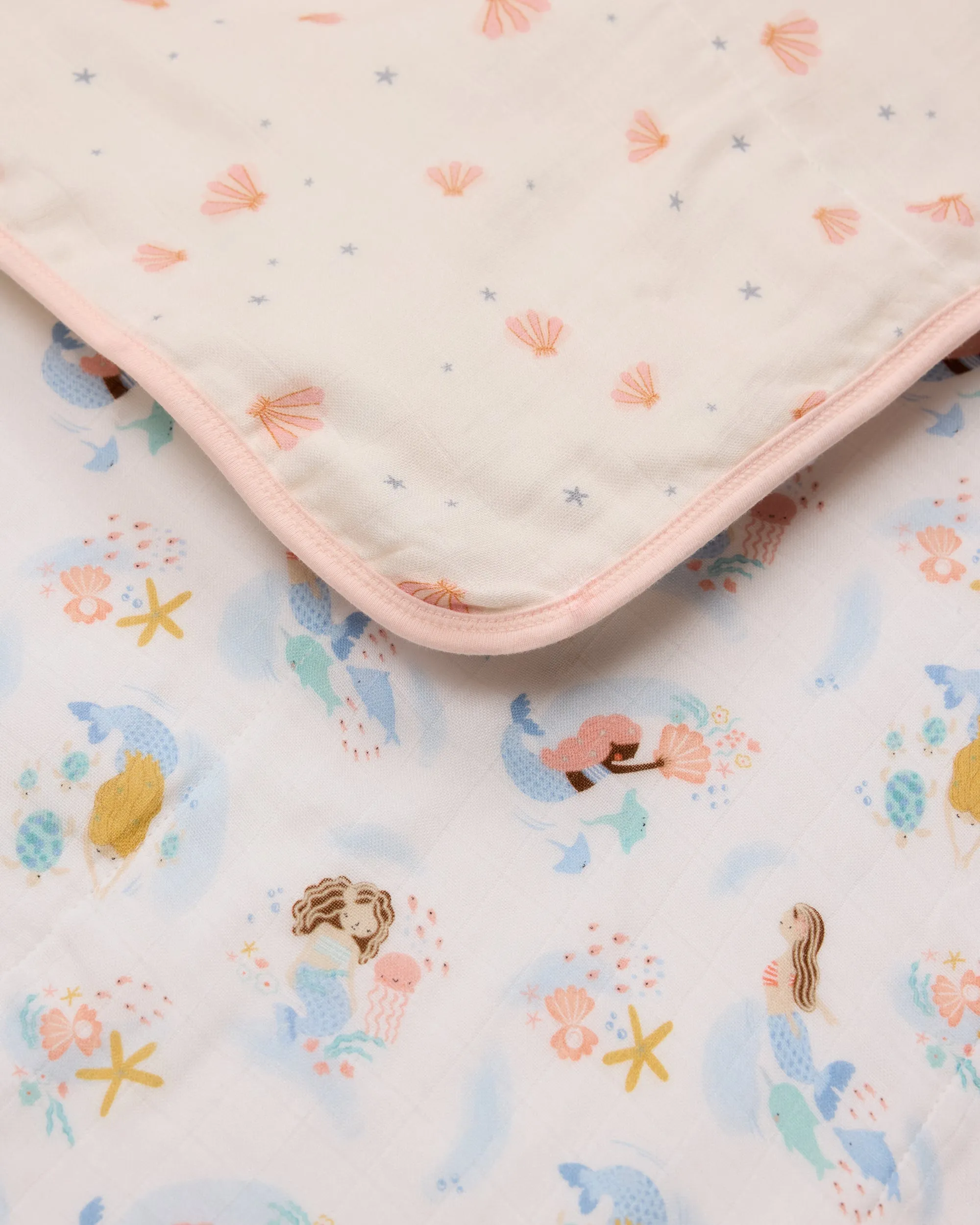 Muslin Quilt - Mermaids