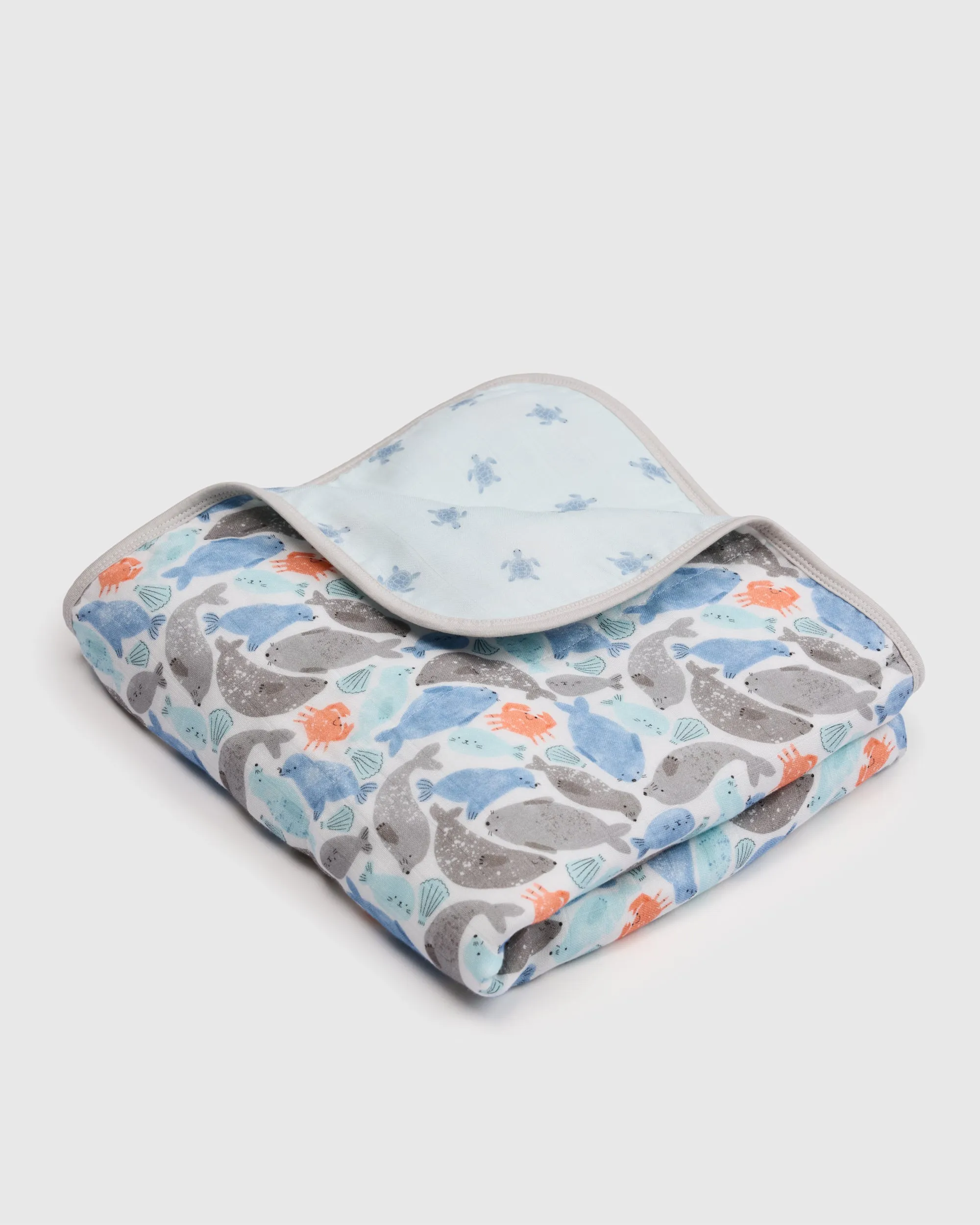Muslin Quilt - Silly Seals