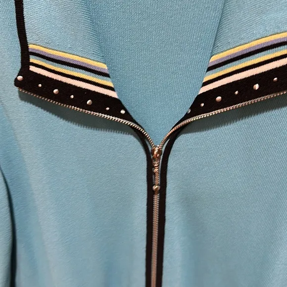 Nancy Bolen City Girl light blue jacket