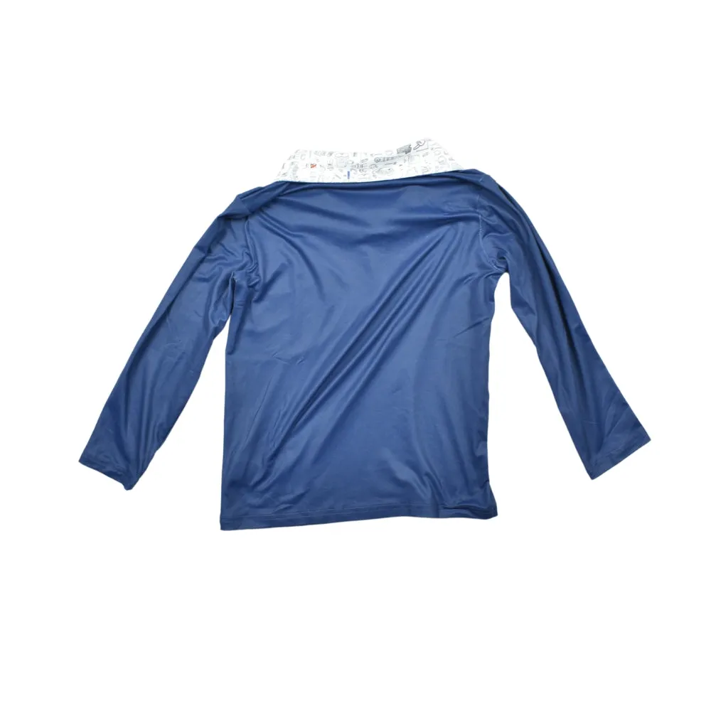 Navy 1/4 Zip Performance Pullover || BlueQuail Clothing