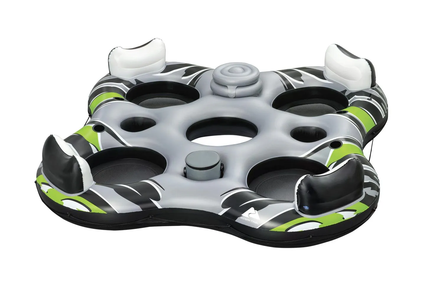 New in sealed box! Rapid Rider IV by Ozark Trail! Inflatable 4 Person Water River Raft Rapid Rider W Cup Holders & Ice Holder
