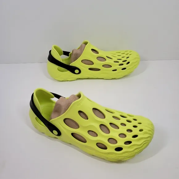 New Merrell Hydro Moc Hi Viz Yellow Green Slip On Water Comfort Shoe Men US 14