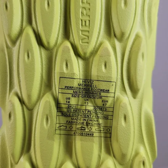 New Merrell Hydro Moc Hi Viz Yellow Green Slip On Water Comfort Shoe Men US 14