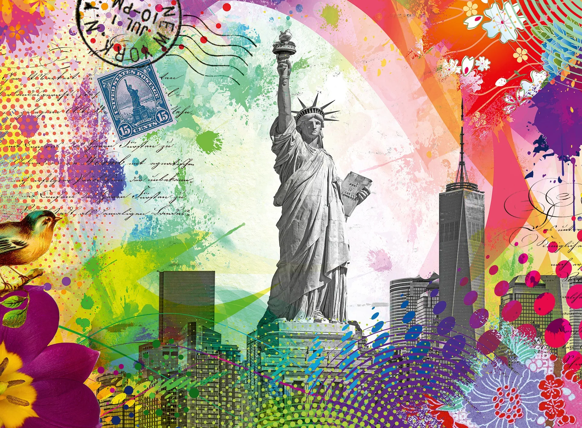 New York Postcard | Ravensburger | 500 Pieces | Jigsaw Puzzle