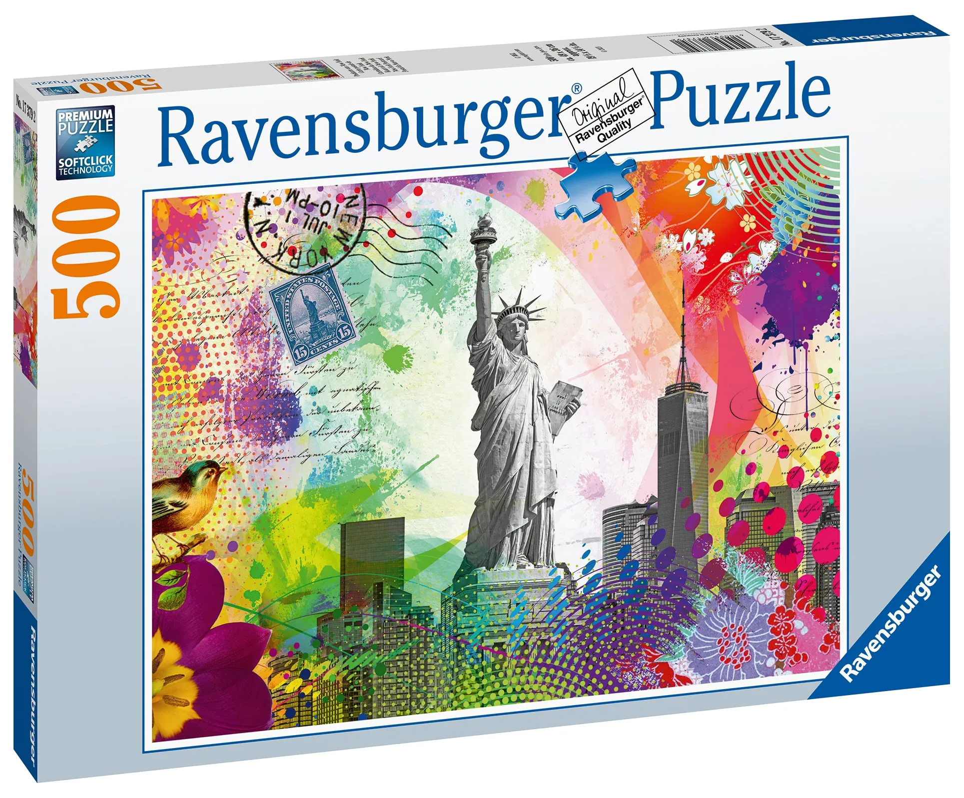 New York Postcard | Ravensburger | 500 Pieces | Jigsaw Puzzle