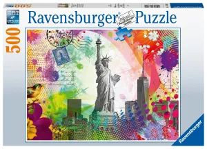 New York Postcard | Ravensburger | 500 Pieces | Jigsaw Puzzle