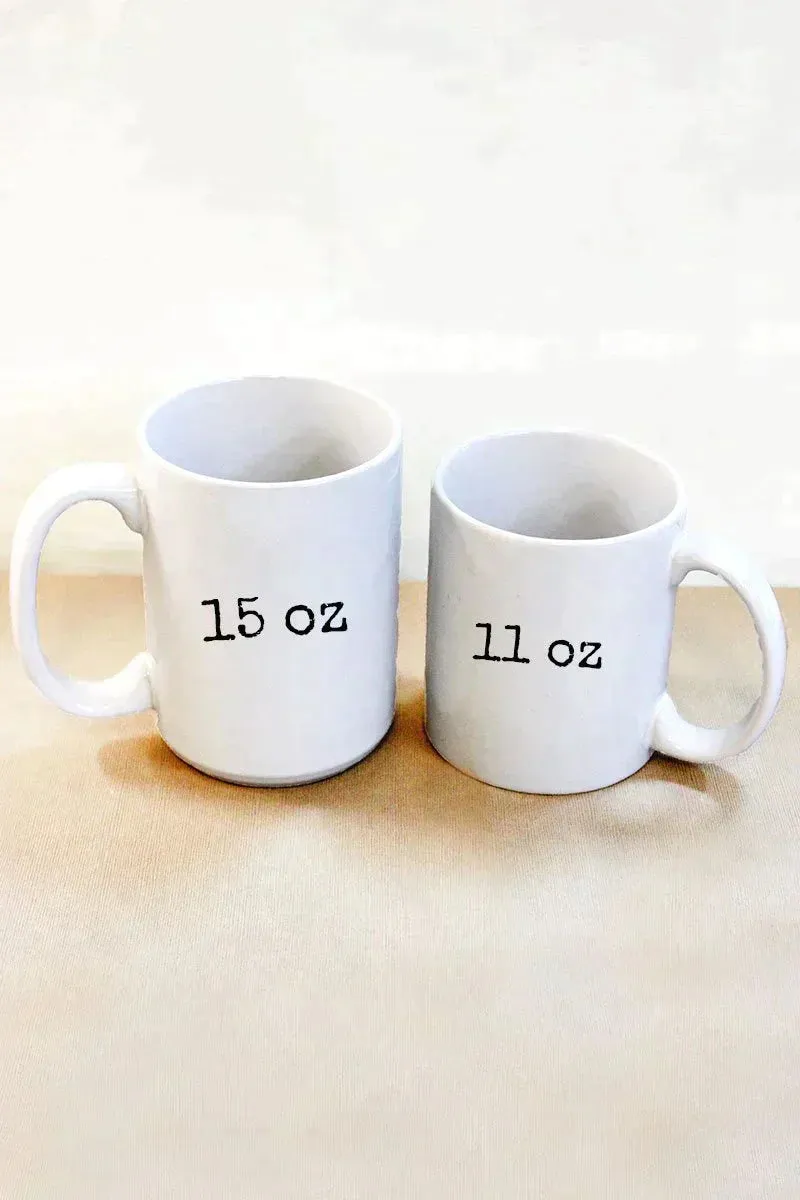 No City Light Just Camping Fire Night Ceramic Mug