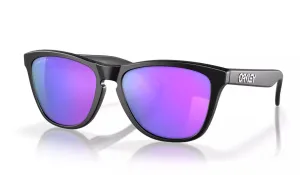 OAKLEY Frogskins Sunglasses - Matte Black - Prizm Violet Lens