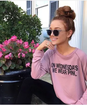 “On Wednesday We Wear Pink” Sweatshirt